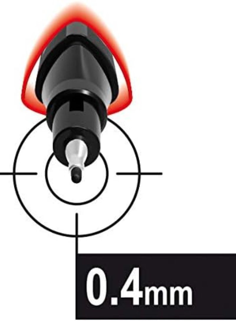 مابد أقلام تحديد "مابد جراف بيبس ديو" رفيعة (0.4 مم) - طقم 10 أقلام مزدوجة بـ 20 لوناً - Image 4